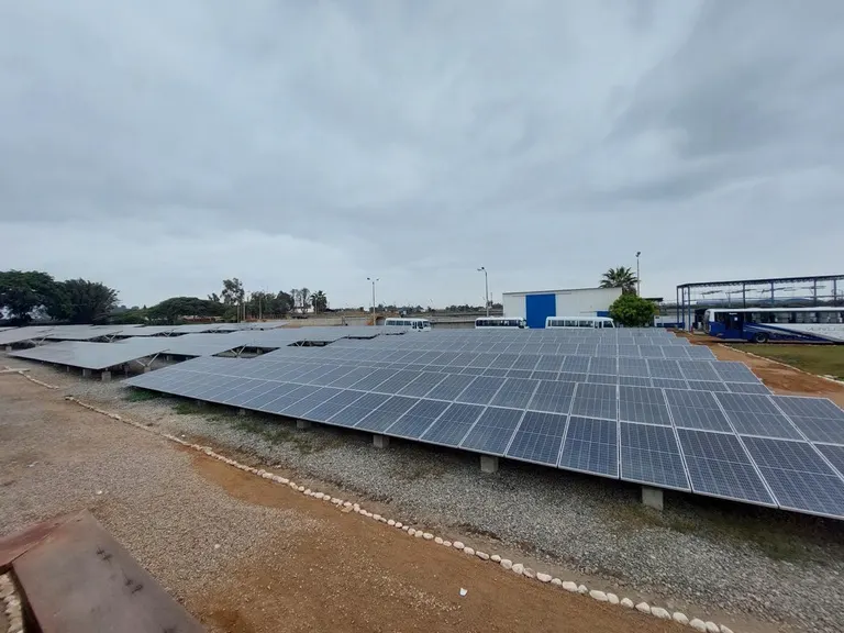 Planta de paneles solares